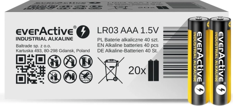 EVERACTIVE Industrial Alkaline AAA (LR03) Battery - 1 piece