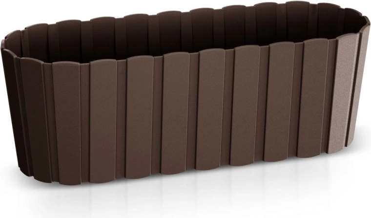 Plastist lillekast Boardee Case 38,3 cm pruun