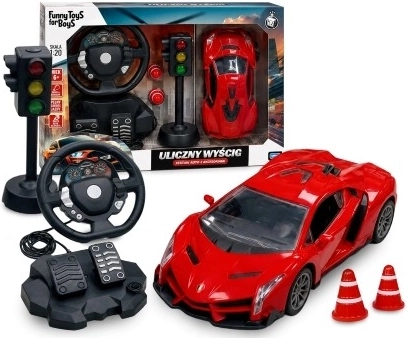 R/C-auto rooli ja pedaalidega