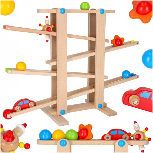 Puidust kuuliraja komplekt Montessori XXL
