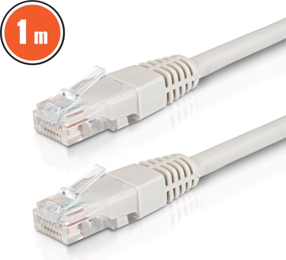 UTP CAT6 CCA Network Patch Cable 1 m Gray
