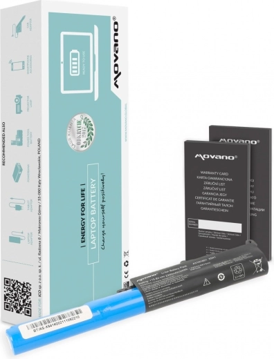 Movano aku A31N1601 Asus X541 ja R541 jaoks (2200 mAh, 24 Wh)