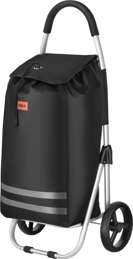 Kokkupandav ostukäru 45 l NILS, must