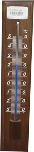 Välistermomeeter, puidust, peitsitud, 32 cm