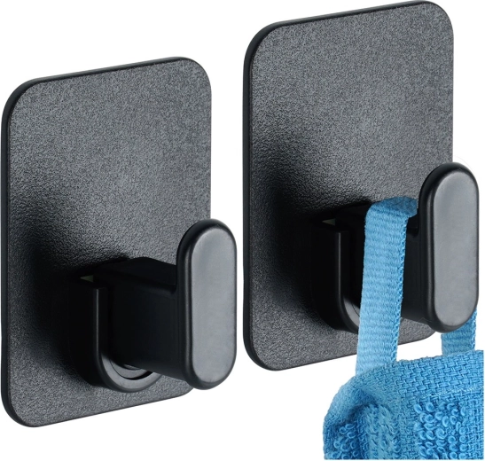 Mustad isekleepuvad seinakonksud 5 × 6,5 cm, komplekt 2 tk VILDE