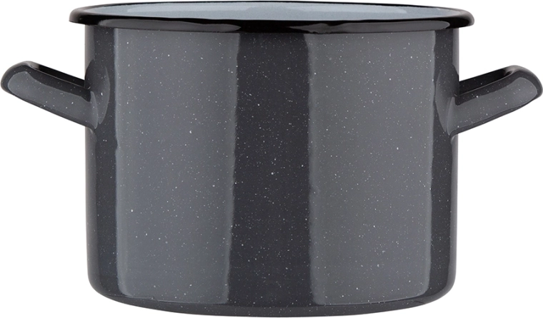 Grey speckled pot 2.2 L (16 cm, height 12 cm)