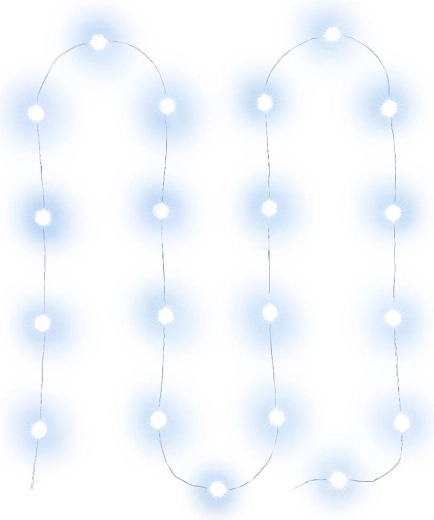 Jõulune nano-valguskett Retlux 20 LED-lumehelbega