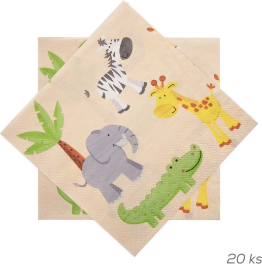 Paberist salvrätikud zoo 33 × 33 cm 20 tk