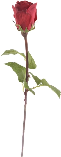 Kunstroos veinipunane 51 cm
