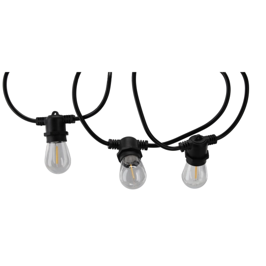 Aia valgusvanik FILAME 10x LED E27, soe valge, 10 m, IP44, 230 V