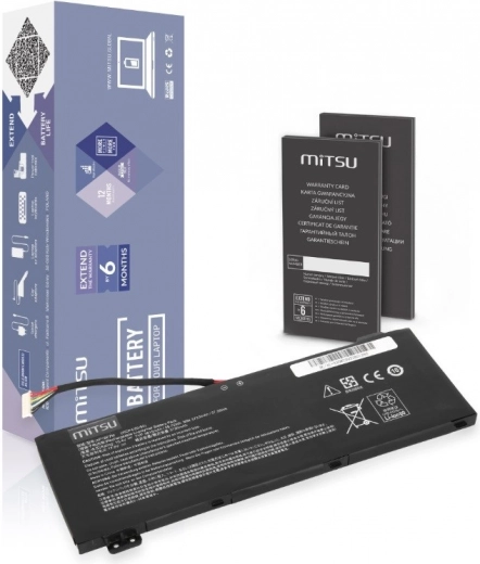 Mitsu aku Acer Nitro AN515-54 ja AN517-51 jaoks 3815 mAh