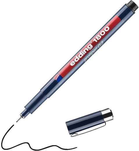 Viltpliiats edding 1800 must 0,3 mm