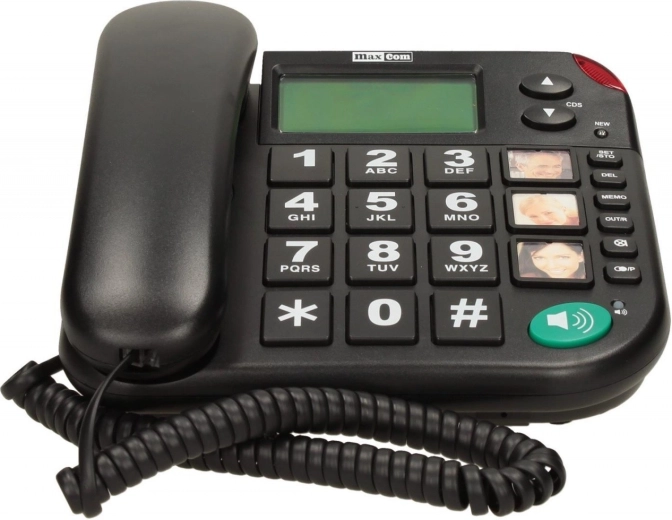 Maxcom KXT 480 BB must juhtmega telefon suurte nuppudega