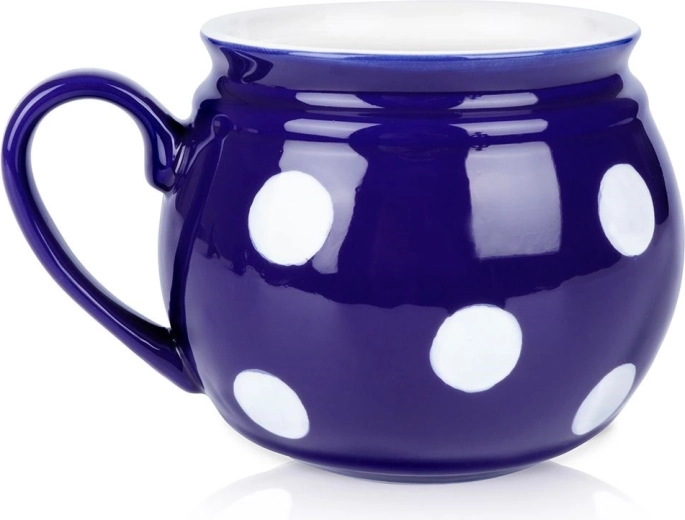 Sinine täpiline keraamiline kruus 850 ml