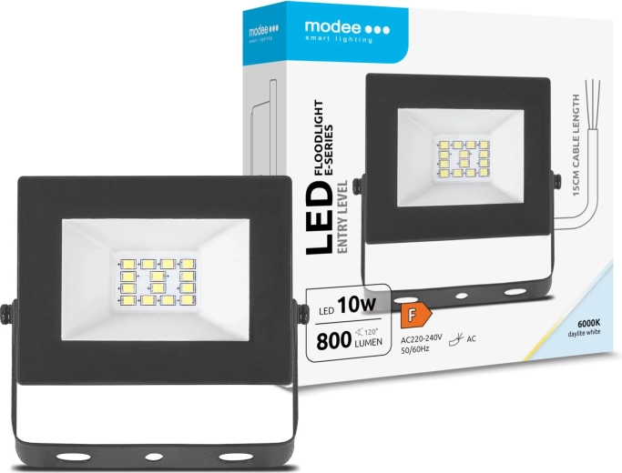 Modee LED-prožektor E‑series Slim 10 W, 120°, 800 lm, külm valge