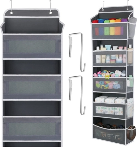 RUHHY uksele riputatav organiseerija, 5 riiulit, 142 × 40 × 17 cm