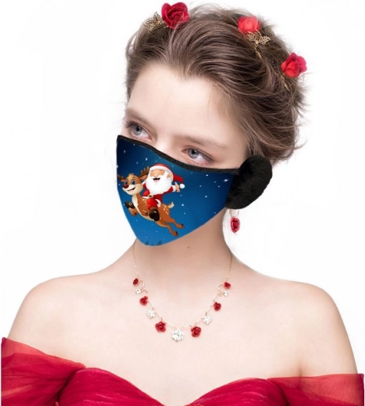 Jõulumask kõrvaklappidega – Santa Claus