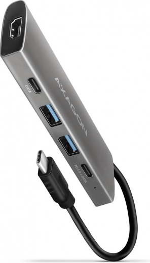 Mitme pordiga USB-jaotur 5-ühes, 10Gbps, 2× USB-A + 2× USB-C + HDMI 4K/30Hz, PD 60W