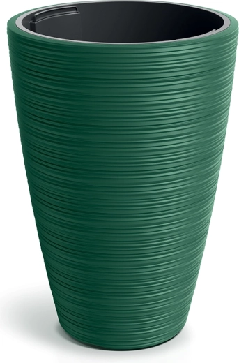 Plastist lillepott Venas Round sisuga, tumeroheline, 30 cm