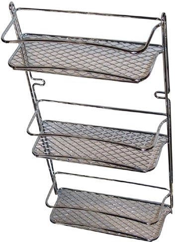Vannitoariiul STAR, 3 tasandit, kroom, 23 × 10 × 46 cm