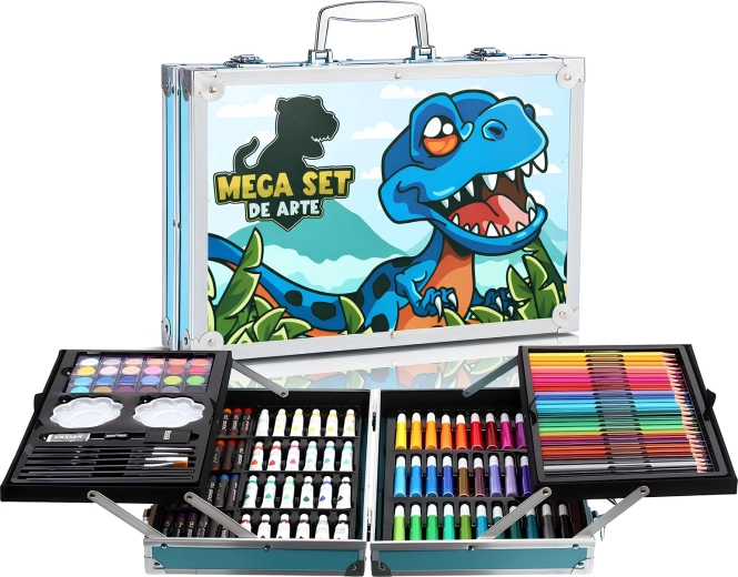 Renew Force laste kunstikomplekt dinosauruste motiiviga, 145 osa kohvris