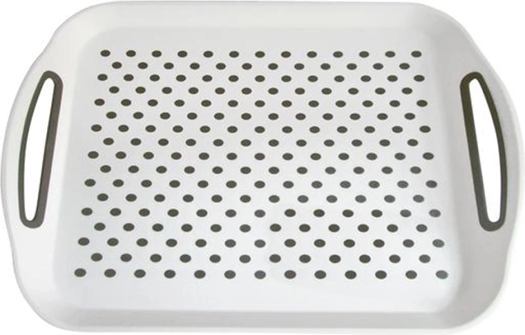 Plastist libisemisvastane kandik TORO 41 × 29 cm, valge täppidega