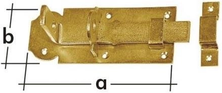 Sirge lukustatav riiv 100 × 45 × 5 mm, kollane galvaaniline tsink