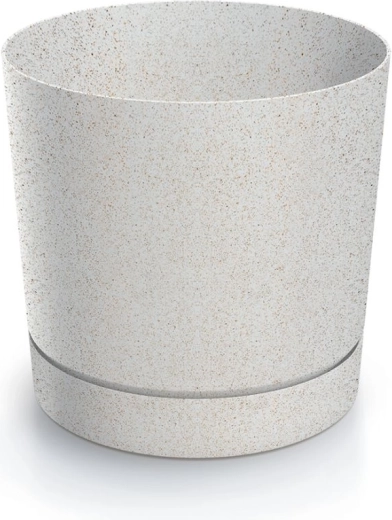 Lillepott Tubo P Eco Wood 14,7 cm valge
