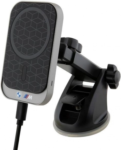 Magnetiline juhtmevaba BMW MagSafe 15 W M Edition auto laadija-telefonihoidja klaasile, armatuurlauale ja ventilatsioonirestile