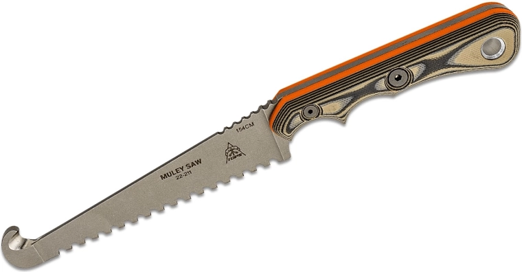 TOPS Knives Muley Skinner ja Muley Saw komplekt nahktupiga