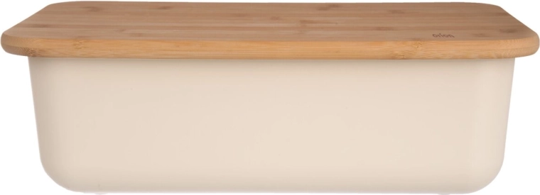 Plast- ja bambusleivakast beež 40 × 23 × 13 cm