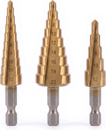 Metalli astmeliste puuride komplekt 4–20 mm