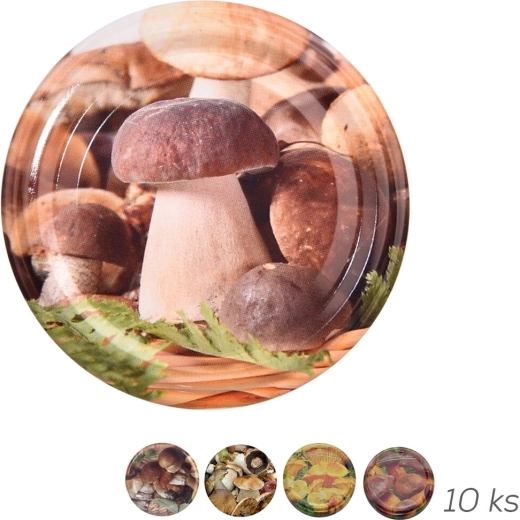 Metal canning lid Bio 66 Mushrooms, 10 pcs