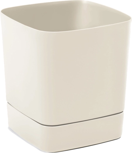 Lillepott alustaldrikuga Clima 160 × 160 mm beež