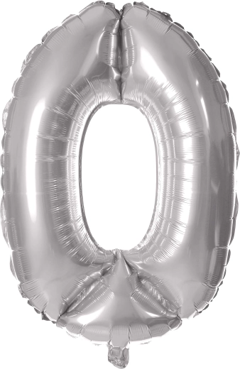 Fooliumõhupall TORO number 0, 30 cm – Hõbedane