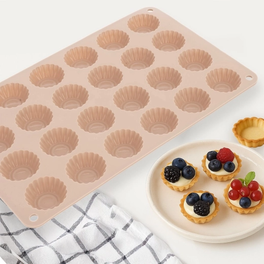 Elastne silikoon dessertide lihtsaks eemaldamiseks