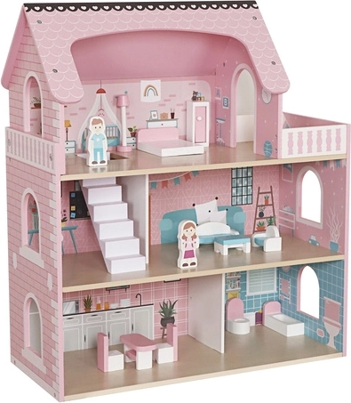 3 floors, 5 rooms and a balcony