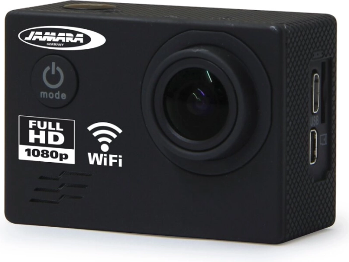 JAMARA Camara Full HD Pro WiFi V2 seikluskaamera must