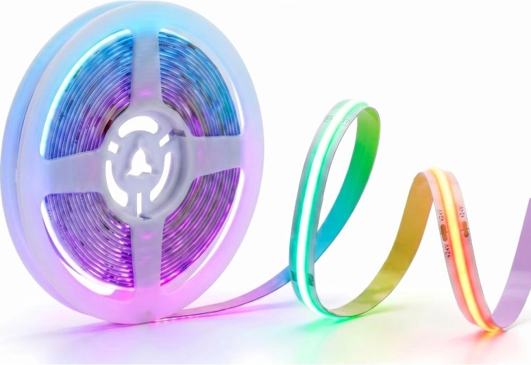 Retlux RGB COB LED-riba 5 m 24 V
