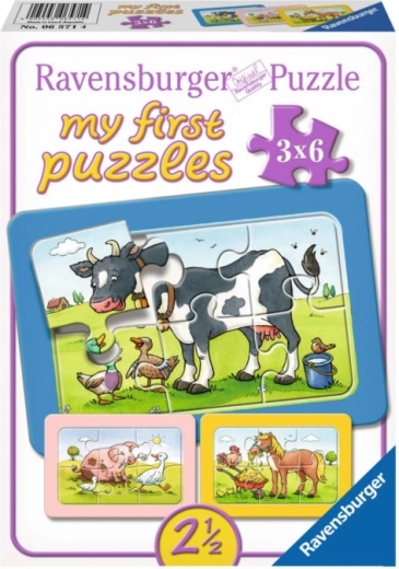 Pusle 3x6 loomakesed RAVENSBURGER