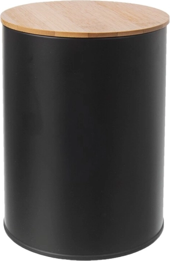 Must plekkpurk bambuskaanega 9,5 cm – 1 tk
