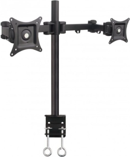 Kahekordne lauakinnitus LCD/LED monitoridele 13–27 tolli, 2×10 kg