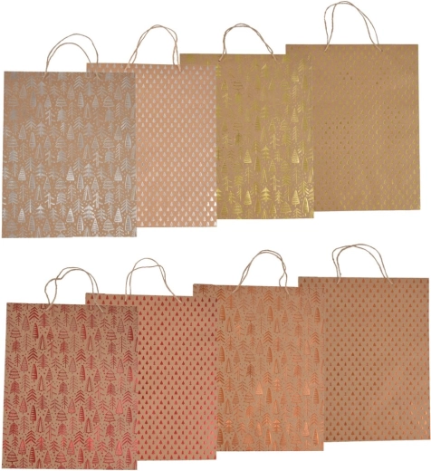 Jõuludekoratsiooniga kinkekott XMAS 33 × 9,5 × 41 cm (8 motiivi segu)