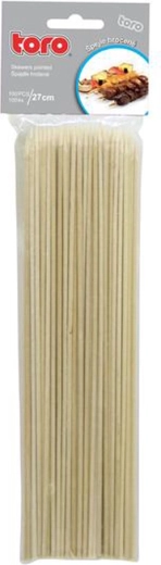 Teritatud pärnapuidust vardad 27 cm TORO – 100 tk