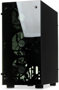 Mänguri arvutikorpus Passion V4 RGB-valgustuse ja karastatud klaasiga