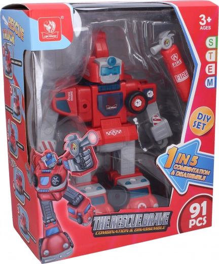 Kruvitav autorobot efektidega The Rescue Brave 32 cm