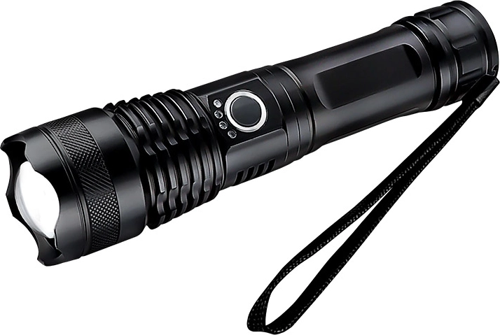 Solight LED rechargeable flashlight 1000 lm with zoom in gift packaging