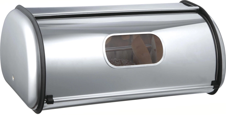 Stainless steel bread bin AKCENT 43.5 × 27.5 × 18.5 cm