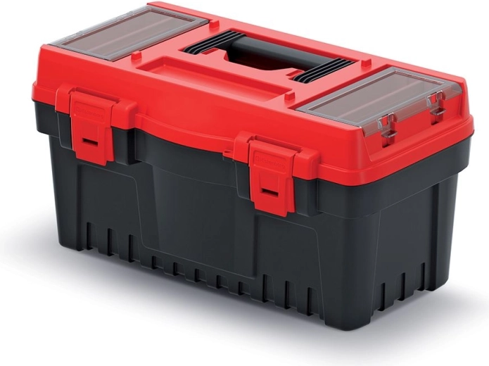 Plastist tööriistakohver EVO 47,6 × 26 × 25,6 cm, punane