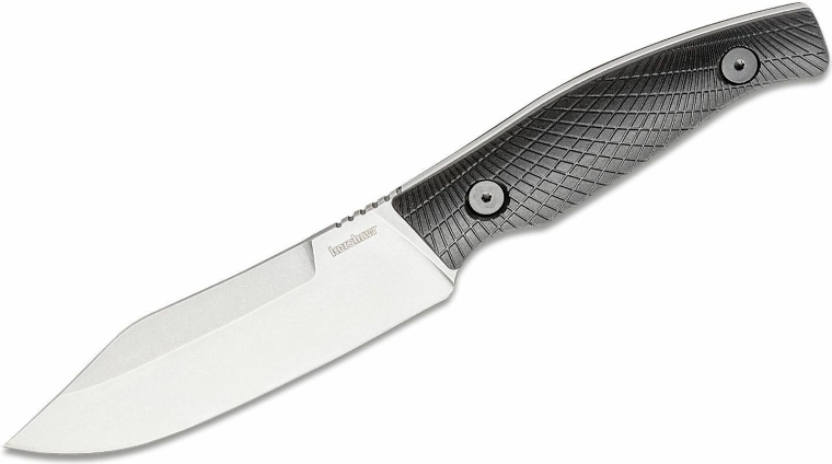 Kershaw Camp 5 vastupidav välitingimustesse mõeldud fikseeritud nuga D2 terase ja stonewash-viimistlusega, FRN käepide ja tup